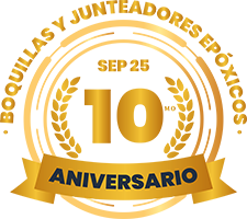 LOGO ANIVERSARIO BOQUILLAS Y JUNTEADORES EPOXICOS