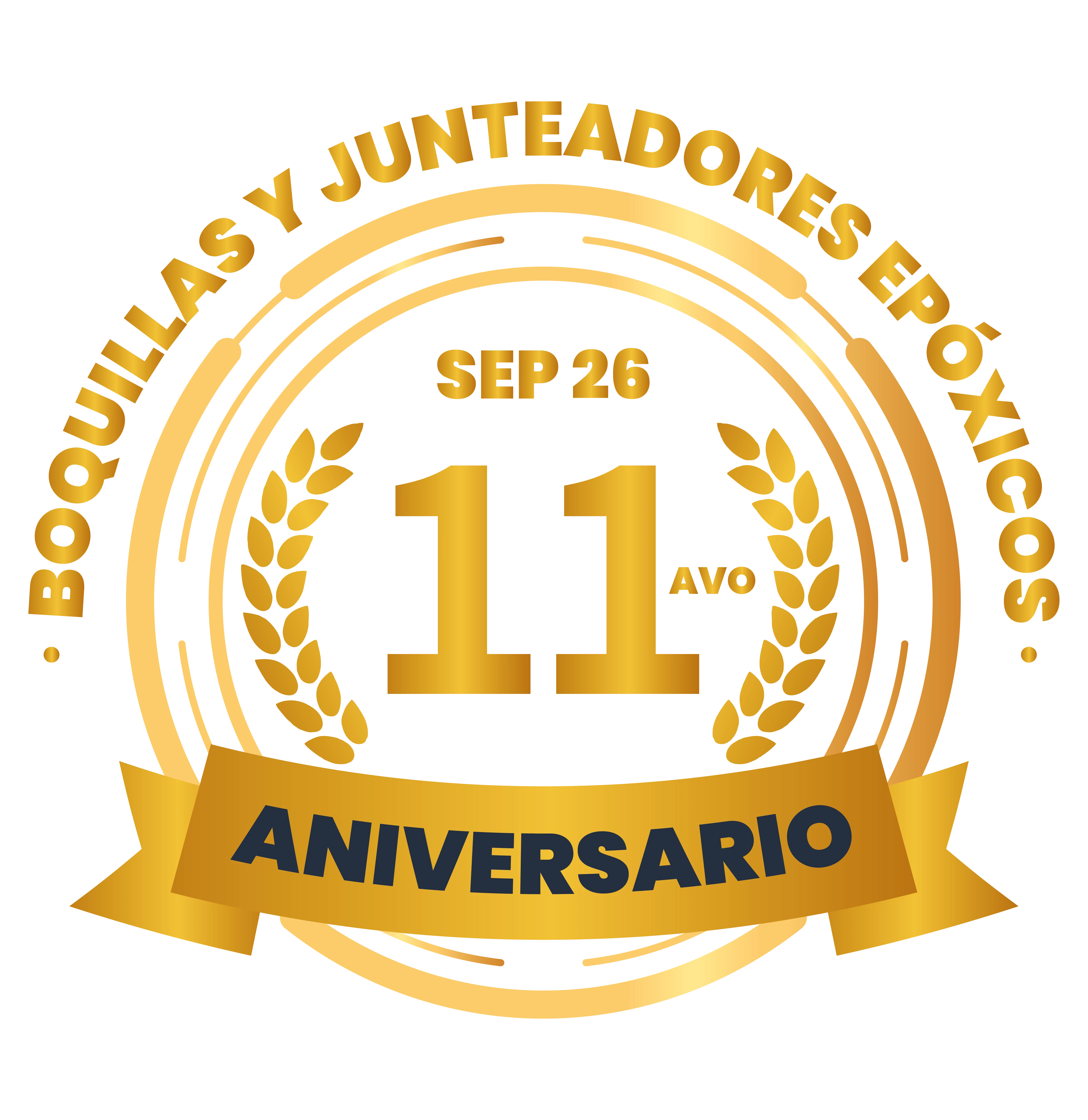 LOGO Boquillas y Junteadores Epoxicos ANIVERSARIO